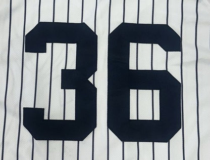 David Cone & Matsui Signed Game Used Yankees Old Timers Day Jersey  PG Auto Coa