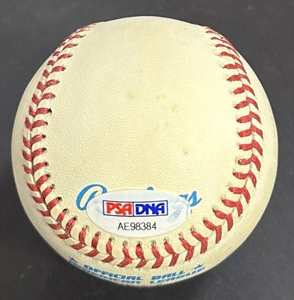 Lee Smith Signed Official AL Baseball 471 Saves Auto Cardinals Cubs PSA COA HOF