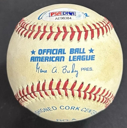 Lee Smith Signed Official AL Baseball 471 Saves Auto Cardinals Cubs PSA COA HOF