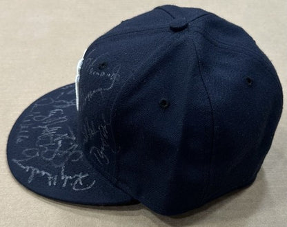 Yankees Signed Old Timers Day Hat Rickey Henderson David Wells Cone 12 Auto Coa