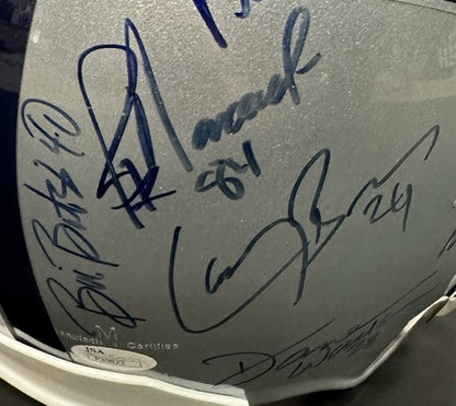 Cowboys 1990’s Multi Signed FS Helmet Aikman Woodson Brown 11 Auto JSA COA HOF