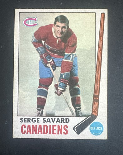 1969-70 O-Pee-Chee #4 Serge Savard Montreal Canadiens Rc  Opc Hof Rookie Ex Nice
