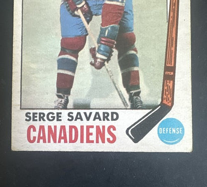 1969-70 O-Pee-Chee #4 Serge Savard Montreal Canadiens Rc  Opc Hof Rookie Ex Nice