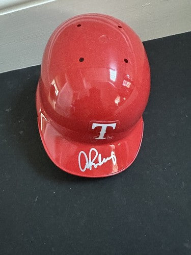 Alex Rodrguez Signed Mini Baseball Helmet Rangers Topps Reserve Coa Mint AUTO