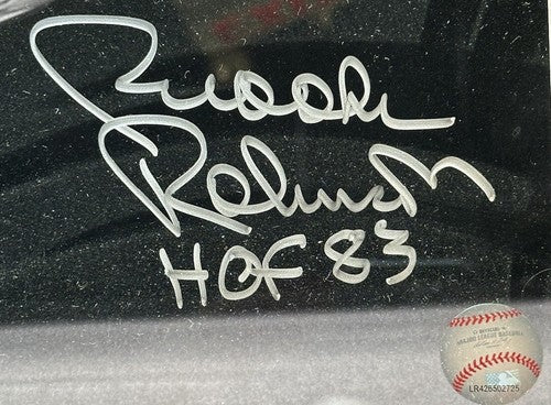 Brooks Robinson Signed Diving 8x10 Framed Photo Hof 83 Auto Mint Orioles Psa Coa