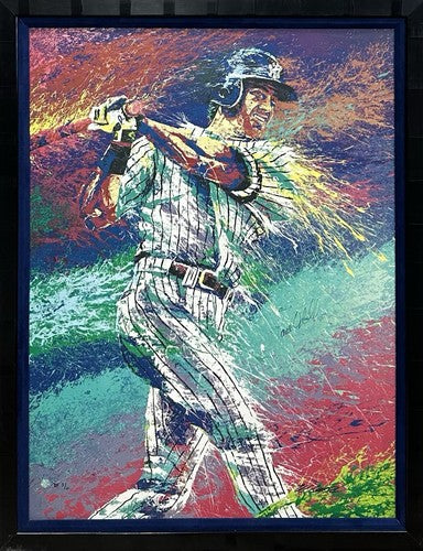 Paul O’Neill Signed 33x44 Framed Bill Lopa Giclee Canvas DX Yankees LE Auto COA