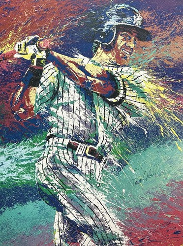 Paul O’Neill Signed 33x44 Framed Bill Lopa Giclee Canvas DX Yankees LE Auto COA