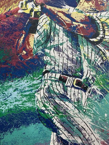 Paul O’Neill Signed 33x44 Framed Bill Lopa Giclee Canvas DX Yankees LE Auto COA