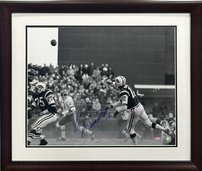 Joe Namath Signed 16x20 Framed 1969 AFL Championship Photo Ny Jets Auto Steiner