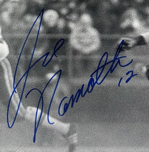 Joe Namath Signed 16x20 Framed 1969 AFL Championship Photo Ny Jets Auto Steiner