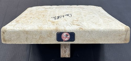 Derek Jeter Don Mattingly Signed 7/4/2005 Game Used 3rd Base Auto MLB Steiner