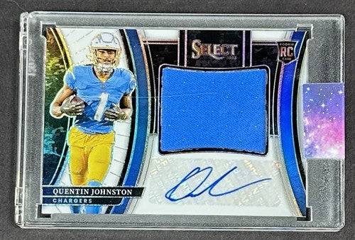 Quentin Johnston Signed 2023 Select RPA Rookie Patch Mint Auto /75 Chargers