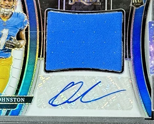 Quentin Johnston Signed 2023 Select RPA Rookie Patch Mint Auto /75 Chargers