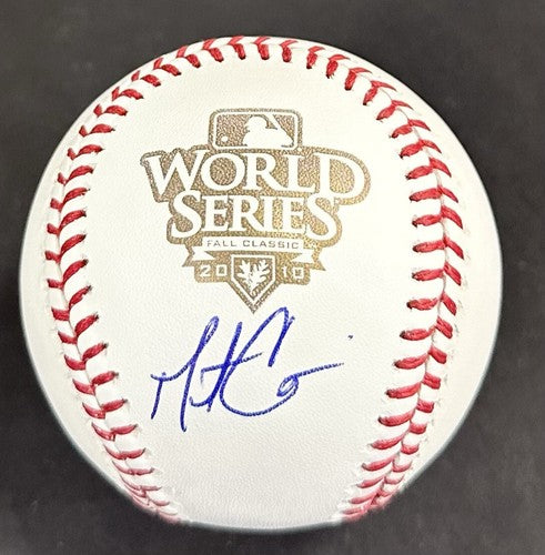 Matt Cain Giants Signed Official 2010 World Series Baseball Auto MLB Holo COA