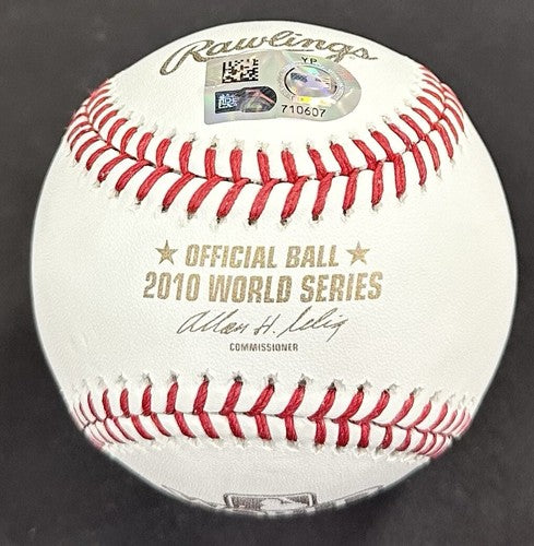 Matt Cain Giants Signed Official 2010 World Series Baseball Auto MLB Holo COA