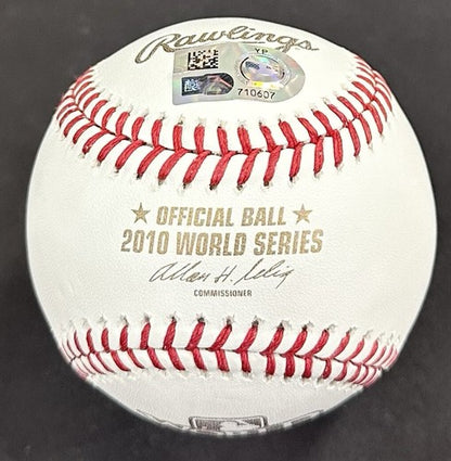 Matt Cain Giants Signed Official 2010 World Series Baseball Auto MLB Holo COA