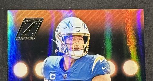 Justin Herbert Signed 2023 Panini Zenith /50 Auto LA Chargers NM/M Card #58
