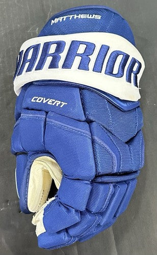 Auston Matthews 2020 Game Used Warrior Gloves Pair #34 Toronto Maple Leafs COA