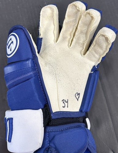 Auston Matthews 2020 Game Used Warrior Gloves Pair #34 Toronto Maple Leafs COA