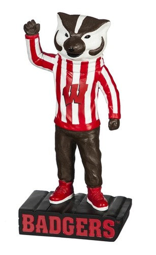 University of Wisconsin Badgers Mascot Statue 12" CFB Football Figurine New Box