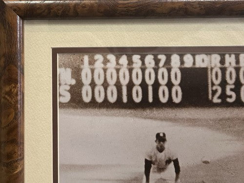 Don Larsen Signed 11x14 Framed Sepia Photo Yankees WS Perfect Game LE Auto COA