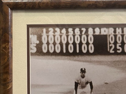 Don Larsen Signed 11x14 Framed Sepia Photo Yankees WS Perfect Game LE Auto COA
