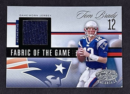2006 Leaf Certified Materials Tom Brady Game Used Patch Jersey /100 Patriots HOF