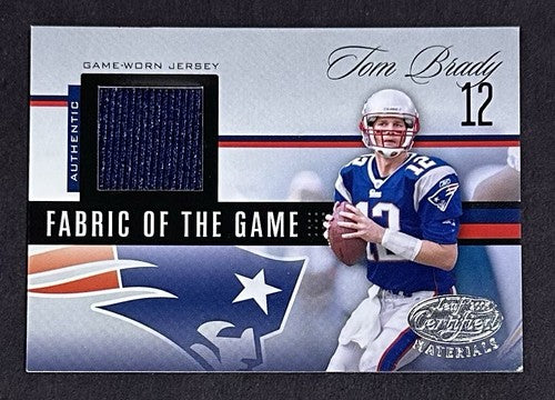 2006 Leaf Certified Materials Tom Brady Game Used Patch Jersey /100 Patriots HOF