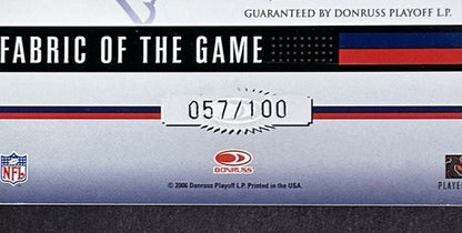 2006 Leaf Certified Materials Tom Brady Game Used Patch Jersey /100 Patriots HOF