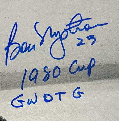 Bobby Nystrom Signed 8x10 Framed Photo Islanders 1980 Stanley Cup Goal Auto JSA