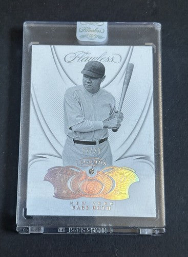 2019 Panini Flawless Diamond Babe Ruth Yankees Legends Hof /20 Beautiful Mint