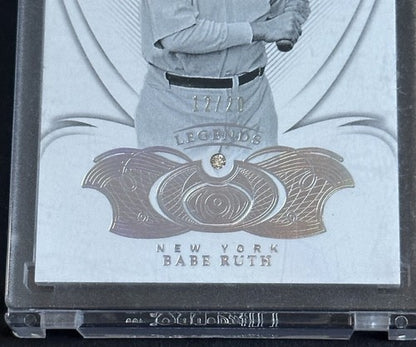 2019 Panini Flawless Diamond Babe Ruth Yankees Legends Hof /20 Beautiful Mint