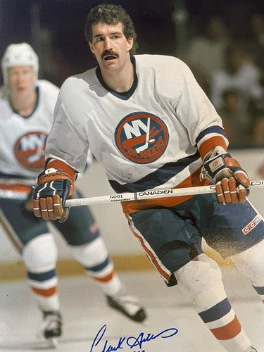 Clark GilliesSigned 16x20 Photo HOF 02 Autograph New York Islanders JSA COA