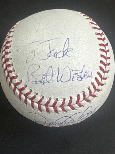 DEREK JETER Signed 2009 Inaugural Logo Baseball To Jack Best Wishes Auto Psa Coa