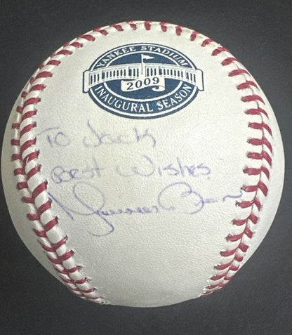 Mariano Rivera Signed 2009 Inaugural Logo Baseball To Jack Best Wishes Auto Psa