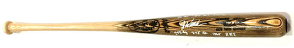 Jorge Posada Signed 5 Career Stat Auto Game Model Baseball Bat JSA COA Yankees
