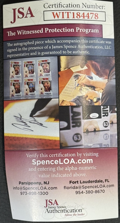 Jorge Posada Signed 5 Career Stat Auto Game Model Baseball Bat JSA COA Yankees