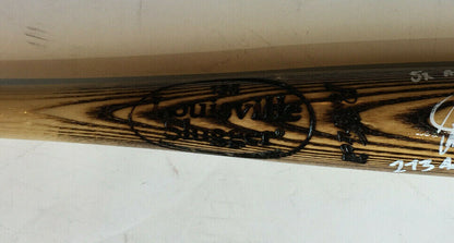 Jorge Posada Signed 5 Career Stat Auto Game Model Baseball Bat JSA COA Yankees