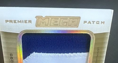 2020-21 UD Premier Mega Patch Chest Logos Tyler Johnson 20/23 Tampa Stanley Cup
