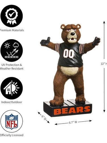 Chicago Bears Staley Garden Mascot Statue 12" NFL Football Figurine New