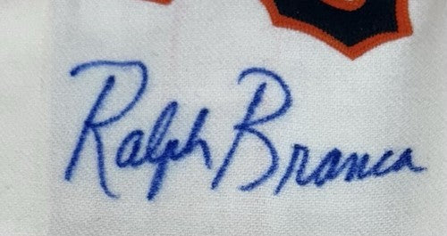 Bobby Thomson Ralph Branca Signed Mitchell & Ness 1951 WS Jersey Auto Steiner