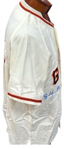 Bobby Thomson Ralph Branca Signed Mitchell & Ness 1951 WS Jersey Auto Steiner