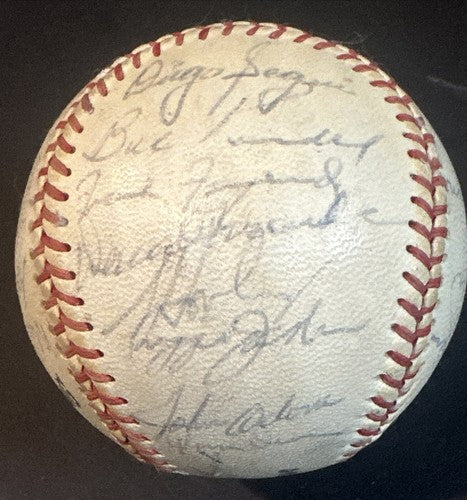 1971 Oakland A’s Team Signed baseball 30 Auto Reggie Jackson Catfish Hunter JSA