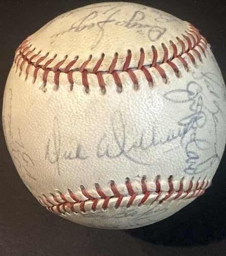 1971 Oakland A’s Team Signed baseball 30 Auto Reggie Jackson Catfish Hunter JSA
