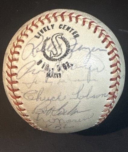 1971 Oakland A’s Team Signed baseball 30 Auto Reggie Jackson Catfish Hunter JSA