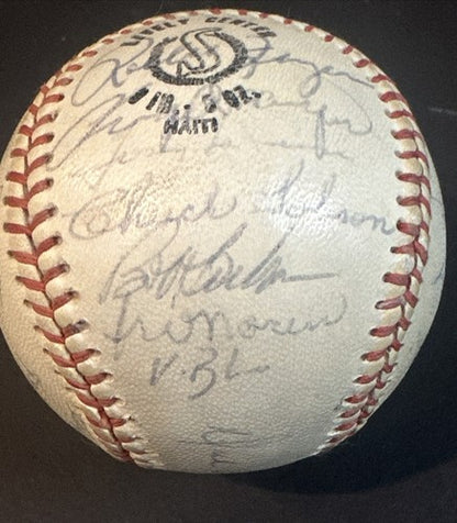 1971 Oakland A’s Team Signed baseball 30 Auto Reggie Jackson Catfish Hunter JSA