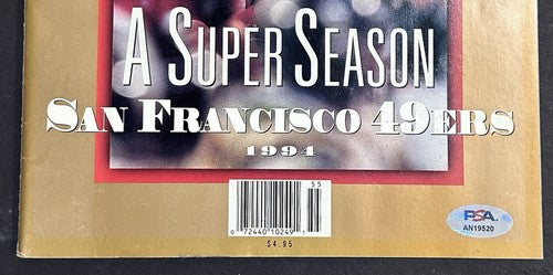 Steve Young Jerry Rice Signed 1994 Super Bowl SI Magazine 49ers Hof Auto Psa Coa