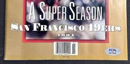 Steve Young Jerry Rice Signed 1994 Super Bowl SI Magazine 49ers Hof Auto Psa Coa