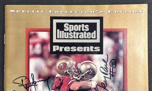 Steve Young Jerry Rice Signed 1994 Super Bowl SI Magazine 49ers Hof Auto Psa Coa
