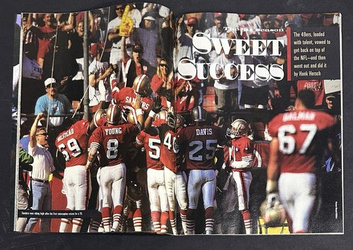 Steve Young Jerry Rice Signed 1994 Super Bowl SI Magazine 49ers Hof Auto Psa Coa